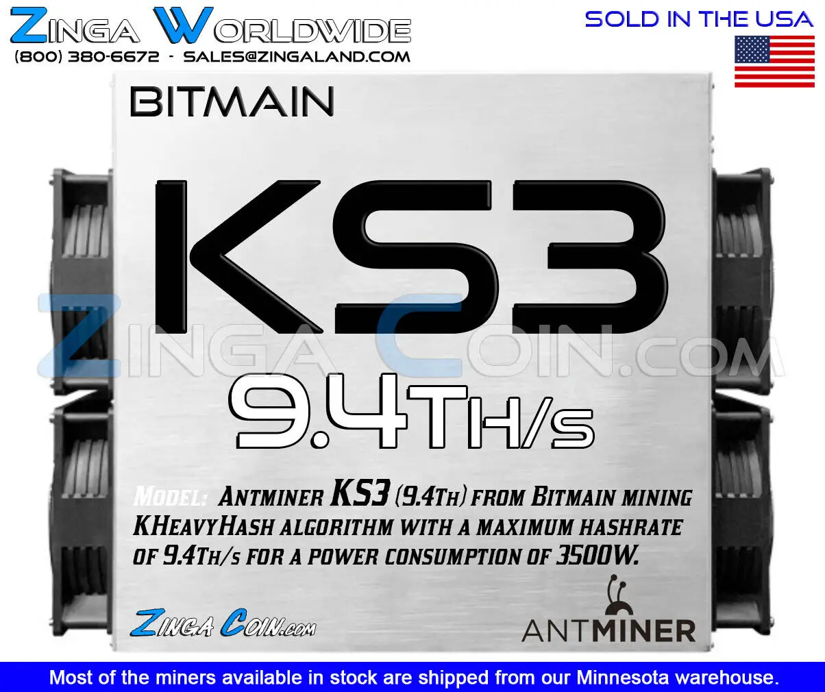 

X Buy 2 get 1 free Biitmain KS3 9.4T Kaspa Miner Kas Iceriver Mining Kheavyhash En Stock We Finance