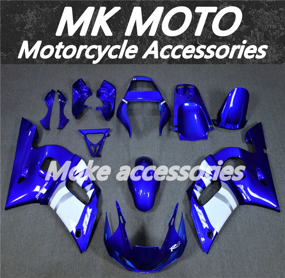 

Motorcycle Fairings Kit Fit For Yzf R6 1998 1999 2000 2001 2002 Bodywork Set High Quality ABS Injection NEW Blue White