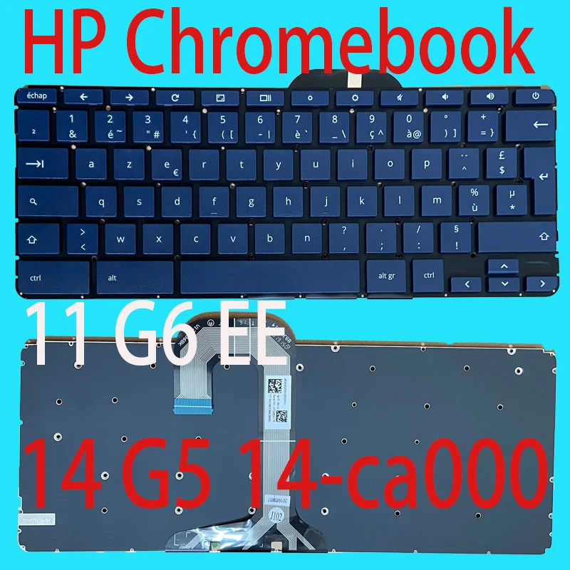 

laptop Keyboard For HP Chromebook 11 G6 EE L12695-001 NSK-XL0SQ 11A 14 G5 14-ca000 14-ca100