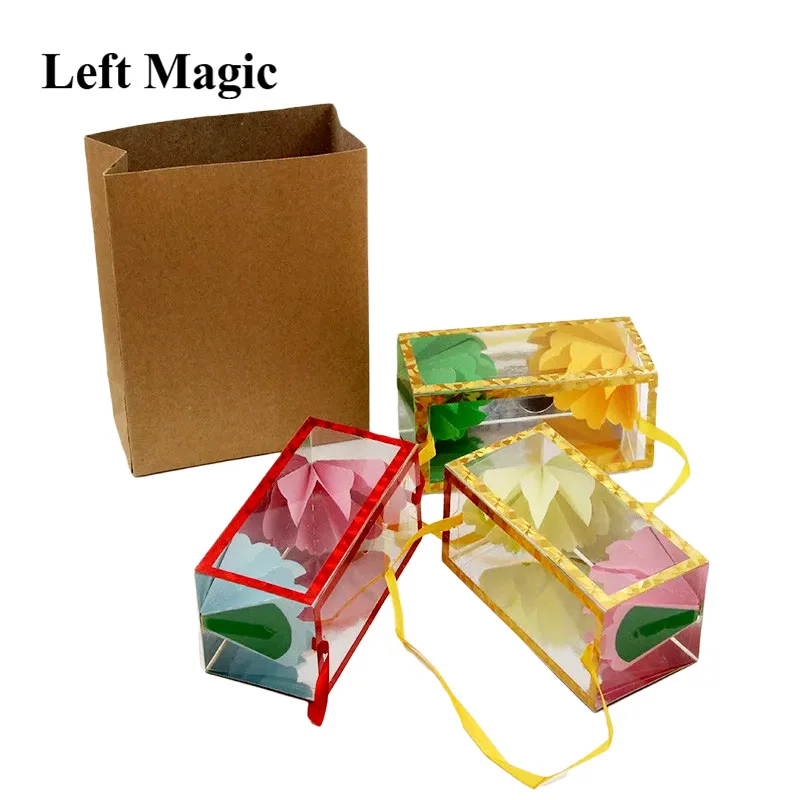 Large Appearing Flower Boxes Dream Bag Magic Tricks  Size(28*11*11cm)  Flower From Empty Box Stage Magic Props Magician Illusion images - 4