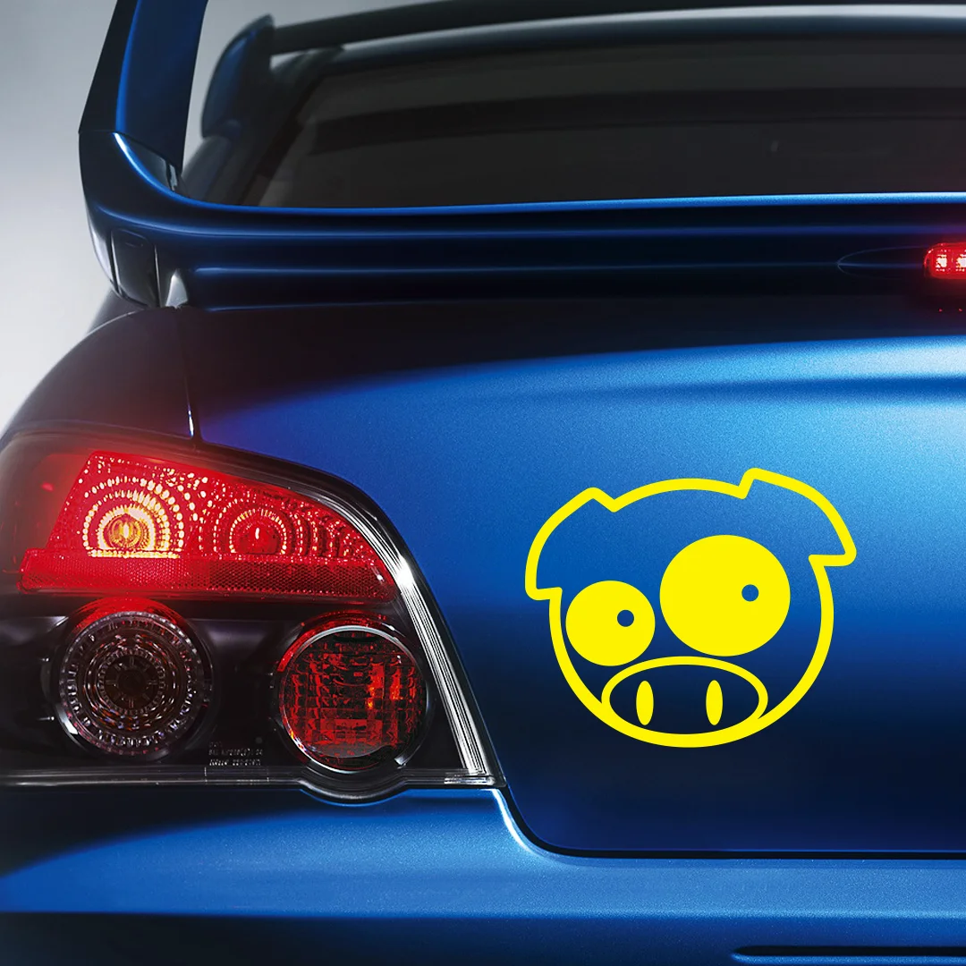 Свинка SUBARU - наклейка на авто для виниловый стикер Автомобильная стекло купить по
