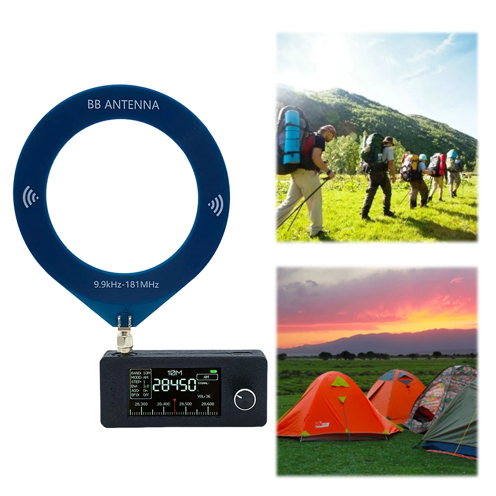 SI4732 0 5-108 МГц Карманный мини-радиоприемник LSB USB AM FM /AM Радио 1 9-дюймовый IPS экран HF SW