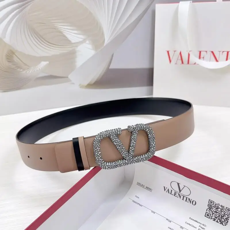 ln Стиль Ремень Dior Valentino Двусторонняя Головка Яловичная Кожа Ткань Медная