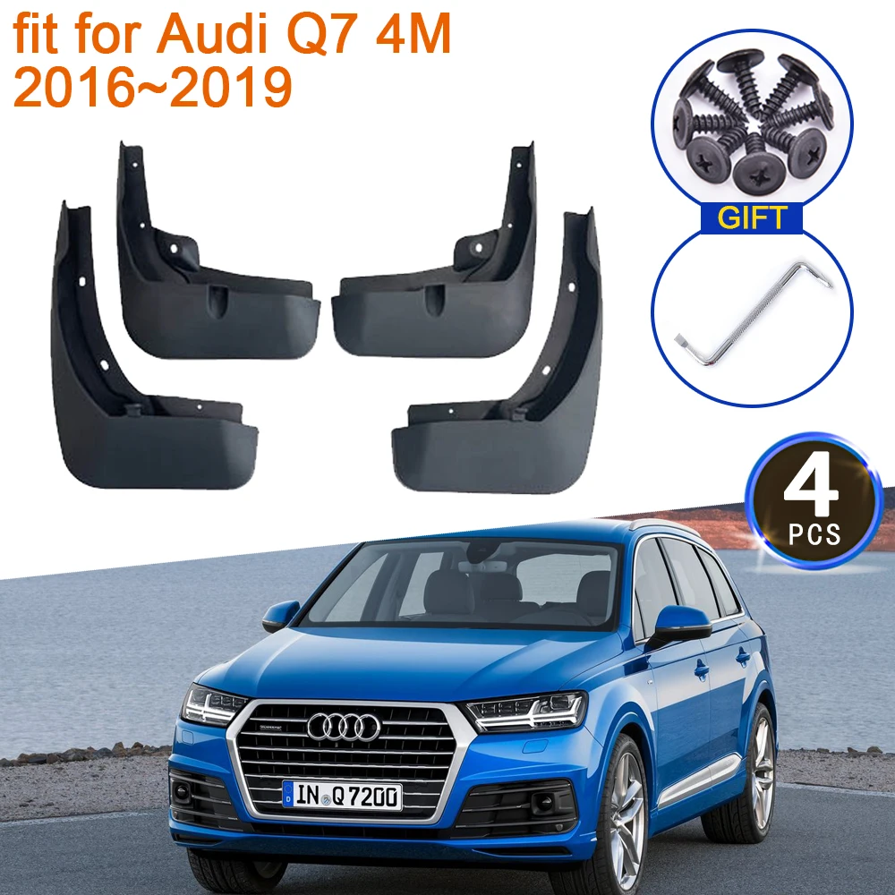 

for Audi Q7 Sport 4M 2016 2017 2018 2019 Mudflap Mudguard Fenders Anti-splash Upguards Front Rear Wheels Car Styling Accessories