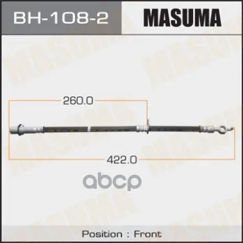 Шланг Тормозной Masuma T- /Front/ Liteace Townace Cr5# Sr50 Lh 90947-02a89 арт. BH-108-2 |