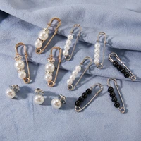 12 pcs simulated pearl brooch pins set for women dress sweater decorative rhinestone flower beads buckle pin jewelry accessories