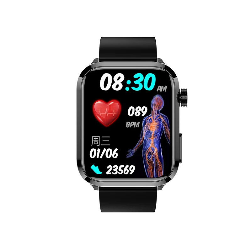 

Новинка 2023 ET210 Смарт-часы BT вызов SOS экран 1,91 дюйма AI медицинский мониторинг здоровья глюкозы в крови мужской спортивный фитнес-трекер