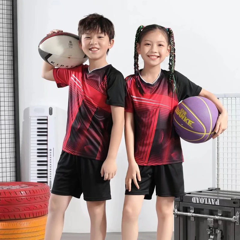 

Набор для настольного тенниса, футболка для бадминтона, быстросохнущая детская модная индивидуальная футболка с 3D-принтом для волейбола, б...