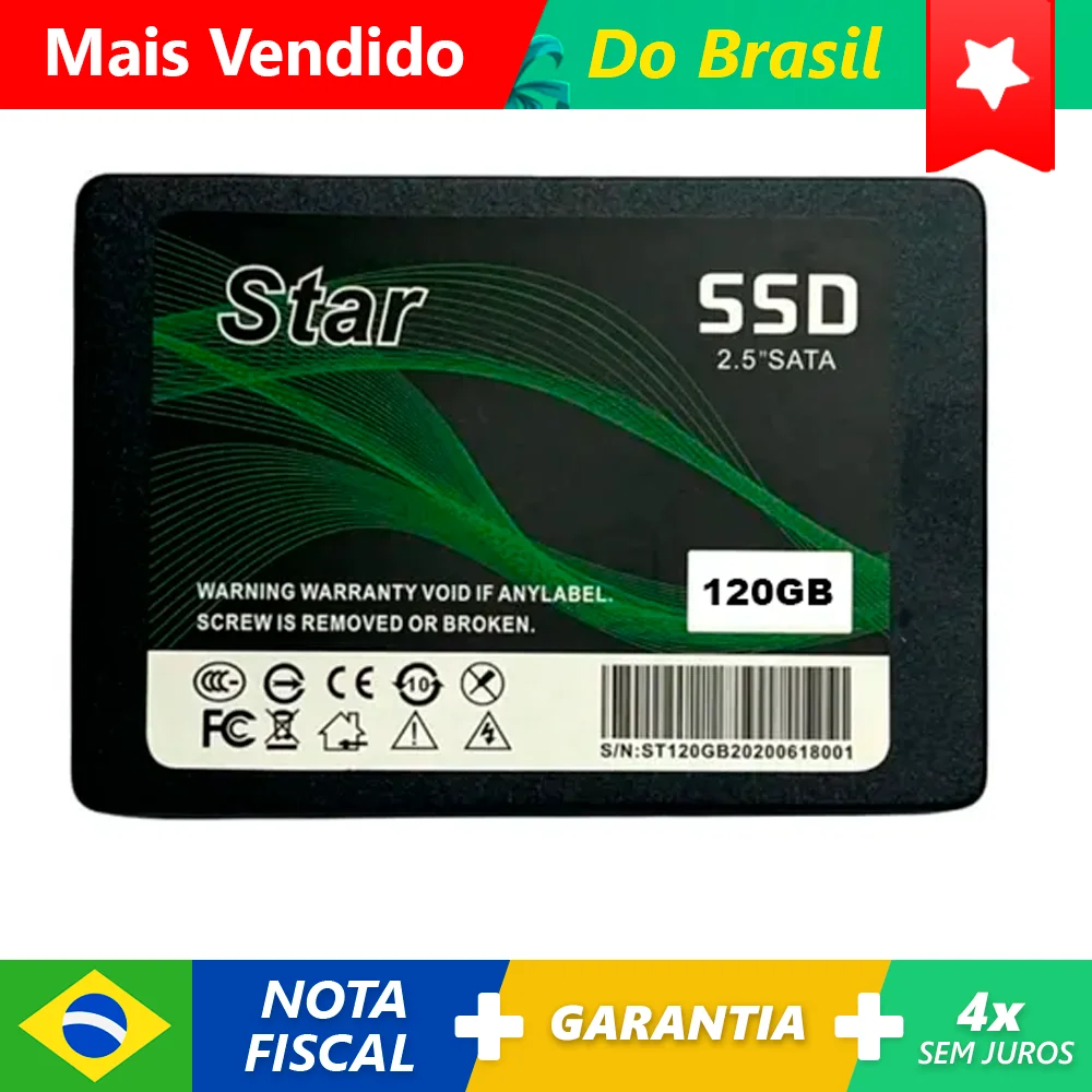 

Ssd Sata 120GB Star Solid 2.5"