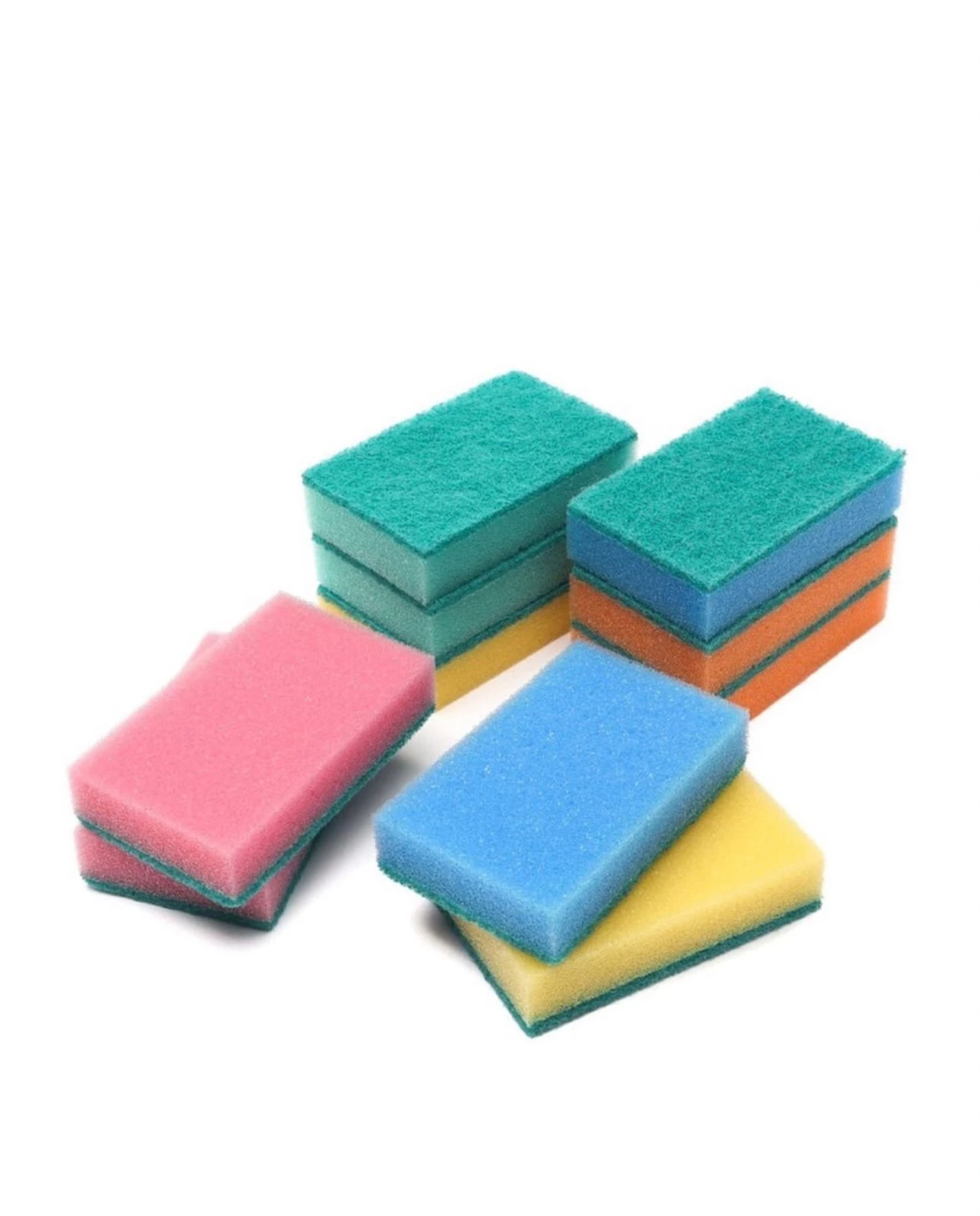 губки д/посуды 110х70х32 10шт. вояж 10шт губка. набор разноцветных губок для мытья посуды «impact» 8. ). губки для посуды комплект 10 шт офисмаг.