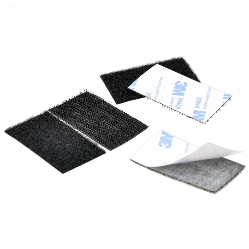

10Pairs/lot Strong Self adhesive Hook and Loop Fastener Tape nylon sticker adhesive fastener hook loop with Glue for DIY