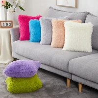 soft fur cushion cover sofa home decor throw pillow covers living room decorative plush pillowcases 45x45cm shaggy fluffy covers