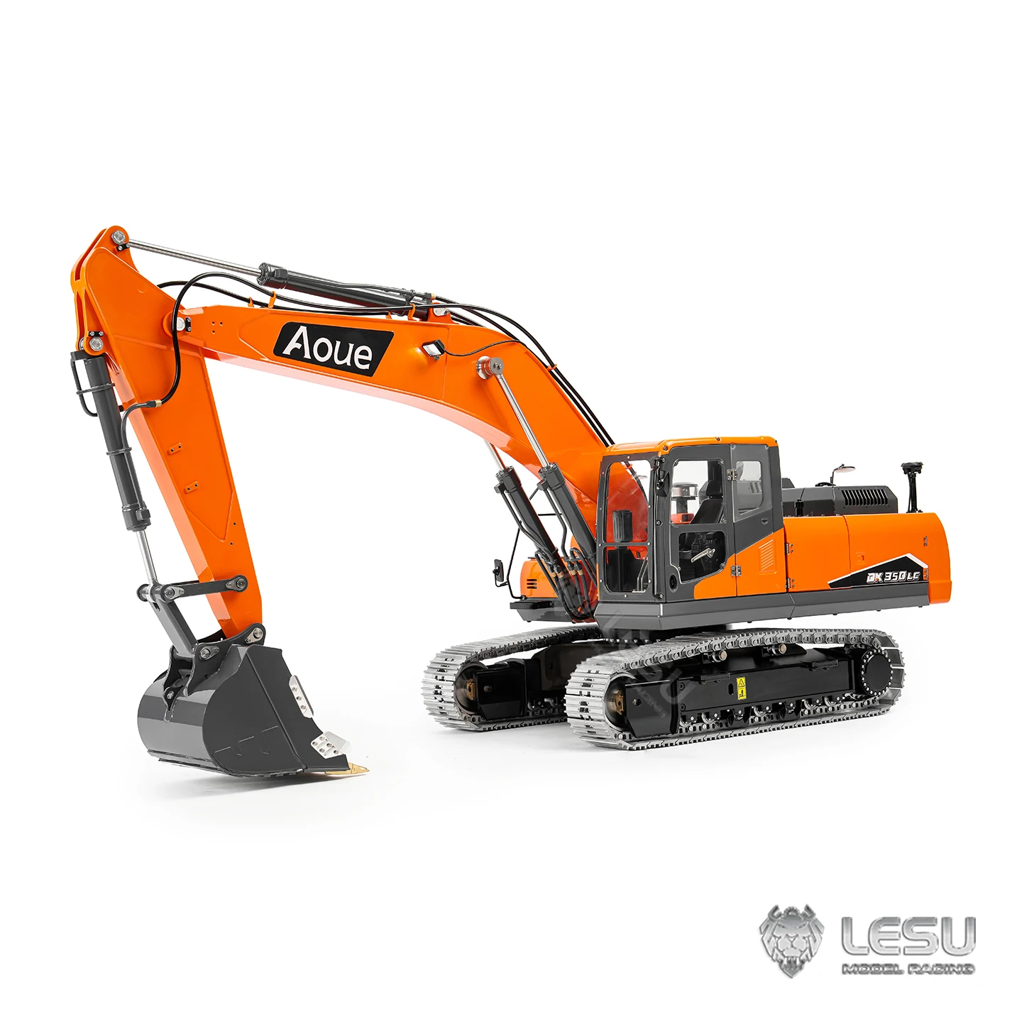 Фото LESU 1/14 RC Модель Экскаватор Aoue-350LC Цельнометаллический двухсекционный гидравлический трехходовой клапан стрелы BA-B0013 №1