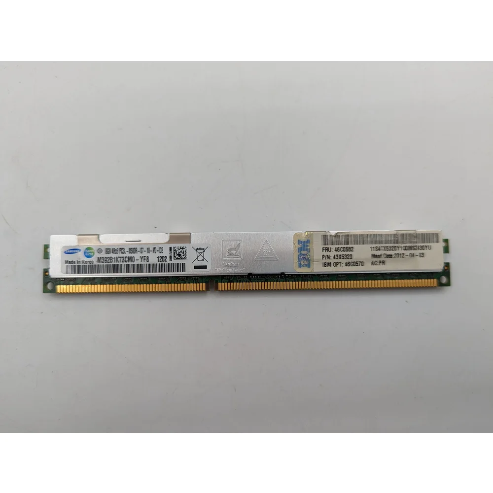 Модуль памяти Samsung M392B1K73CM0-YF8, 46C0582, 43X5320, DDR3, 8 Гб, 8500R