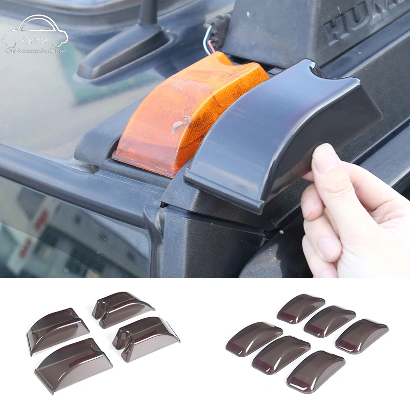 

For Hummer H2 2003-2009 ABS Car Roof Light Blackened Protective Cover Scratch-Resistant Shell Exterior Modification Accessories
