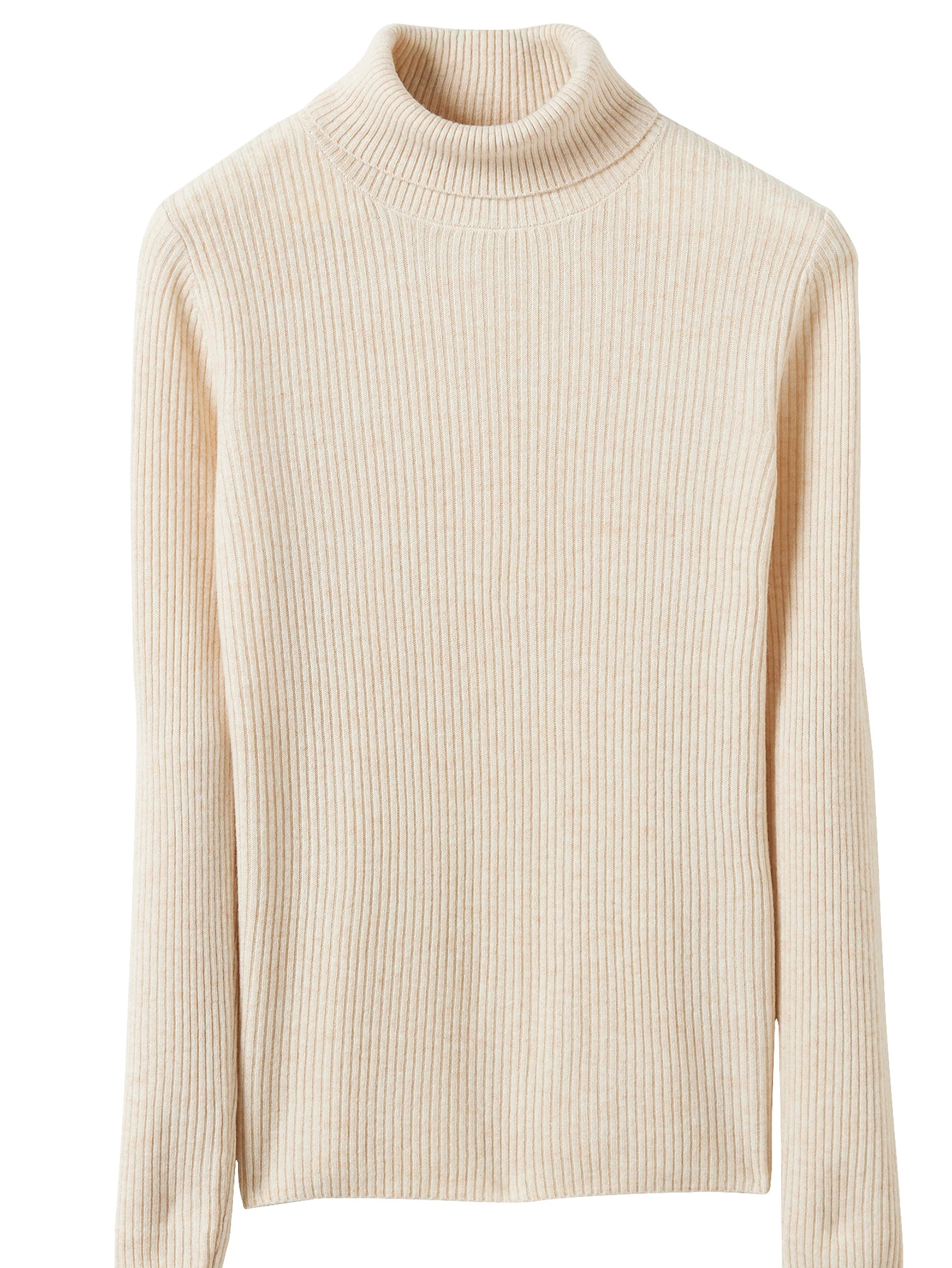 Turtleneck Sweater 100% Merino Wool Sweater Women's Knitted Pullovers Long Sleeve Soft Warm Tops 2023 Fall Winter Women Clothing