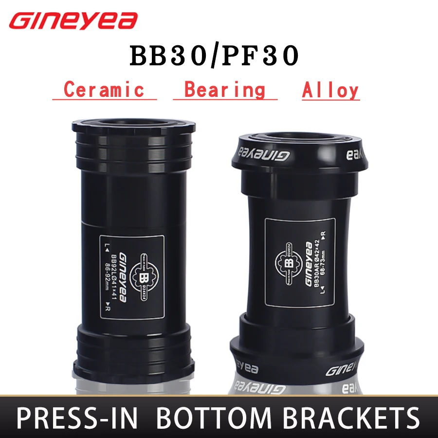 

Герметичный подшипник Gineyea, Нижний Кронштейн BB30 PF30 BB86 B79 BB92 для горного и дорожного велосипеда 24 мм 30 мм, комплект BB