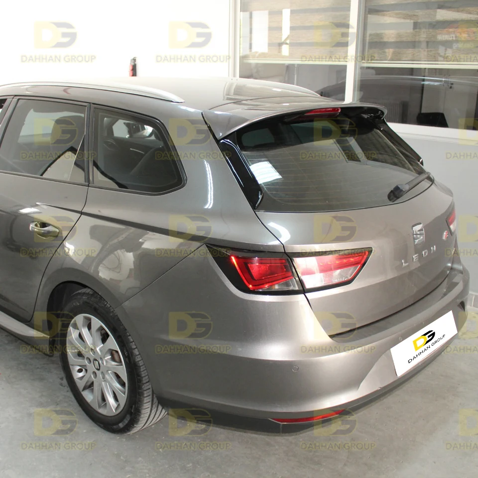Seat Leon MK3 and MK3 Facelift 2012 - 2019 ST Station Wagon 3 Pieces Rear Spoiler Wing and Side Flaps Fiberglass Material SW Kit enlarge