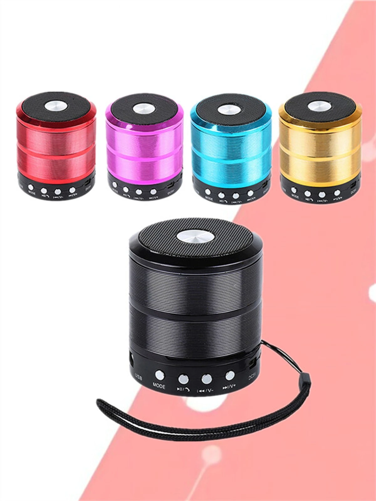 

Caixa de som bluetooth tws metal mini alto-falante 2w cor sortida