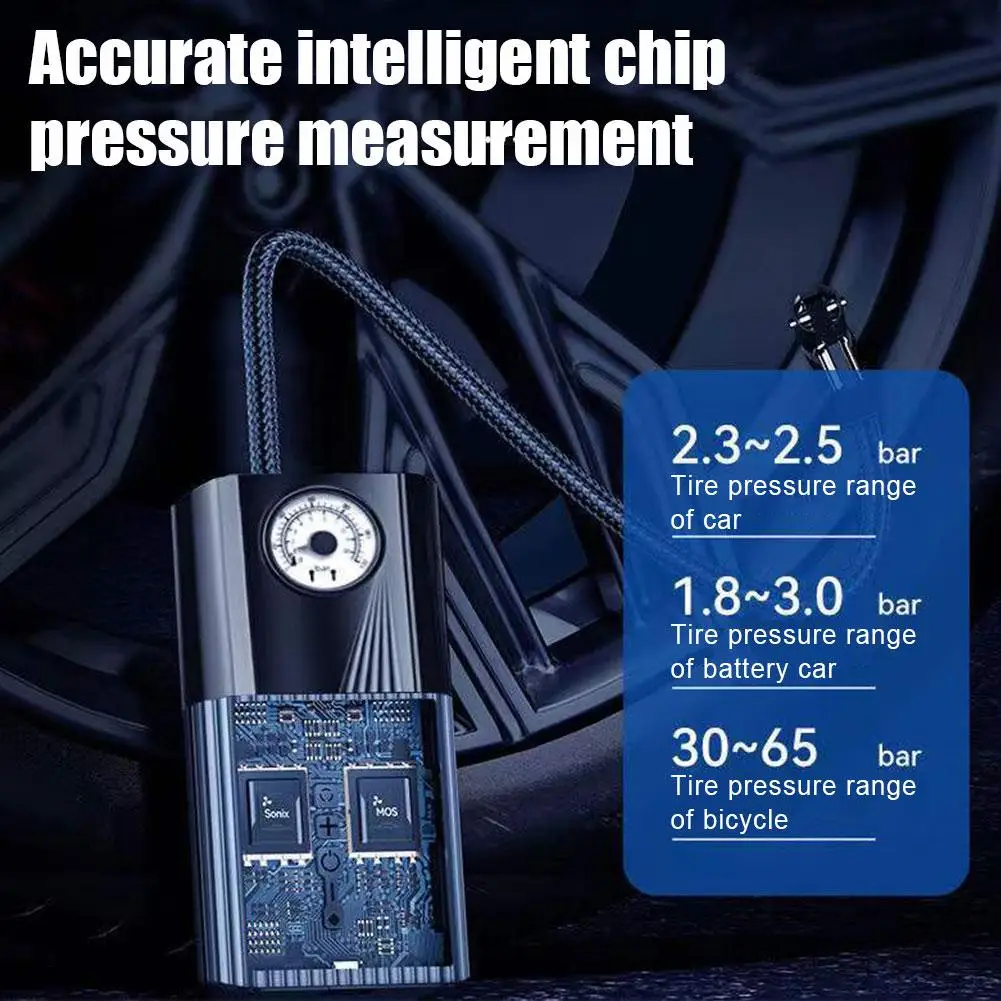 Автомобильный воздушный компрессор 12 в 150 фунтов/кв. Дюйм Электрический насос для