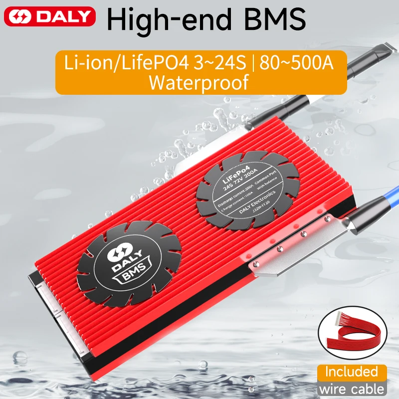 

DALY LiFePo4 BMS 16S 48V Li-Ion LTO 12V 24V 36V 60V 72V 4S 8S 10S 13S 14S 15S 16S Used For UPS Home Storage Solar Inverter RV