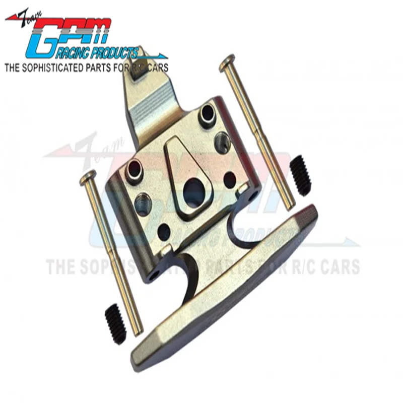 Передний бампер GPM из алюминия с зеркальной + алюминиевой передней