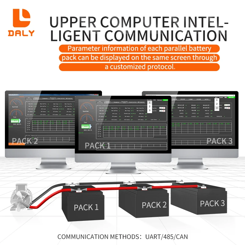 Фото DALY Lifepo4 BMS, параллельный, 15 А, 8S, 24 В, li-ion LTO, BT RS485, может детской модели 10S, 12S, 16S, 20S, 12 В, 36 В, 48 В, 60 в, 72 в, 84 в, с датчиком температуры №5