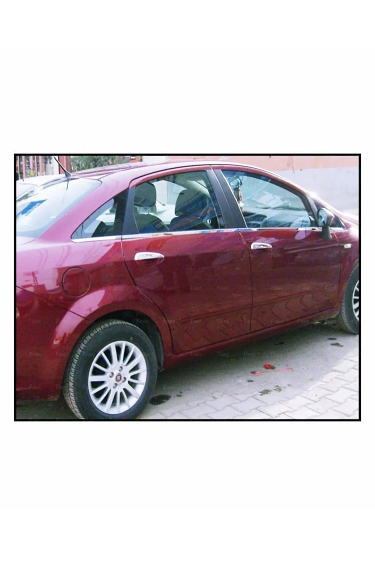 Для моделей Fiat Linea Chrome Window Trim 2007 и выше-нержавеющая сталь (седан)-аксессуары для
