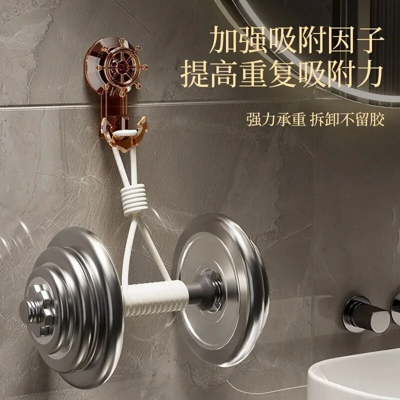 Круглый Присос Вакуум Без Перфорации Мощный Несущий КрюК Кухонная Дверь Задняя