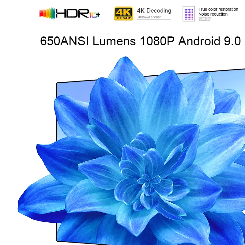 Мини-проектор Wanbo T6 MAX 4K 1080P Android 9 0 650ANSI лм 2 + 16 Гб