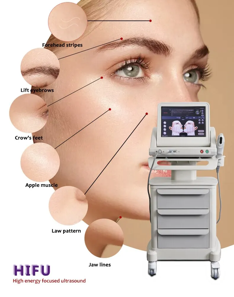Enlarge New Professional HIFU Ultrasonic Facial Machine to Remove Facial Wrinkles Facial Skin Care Anti-aging Wrinkle Beauty Equipment