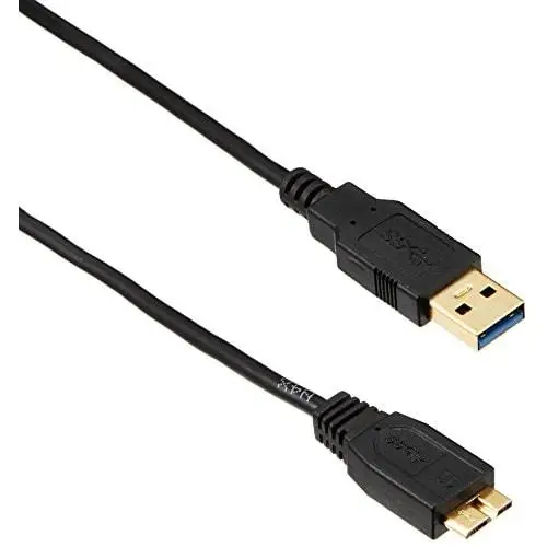 USB-кабель ELECOM [MicroB] USB3.0 (разъем USB A к разъему MicroB) Тонкий 1 м черный USB3-AMBX10BK |