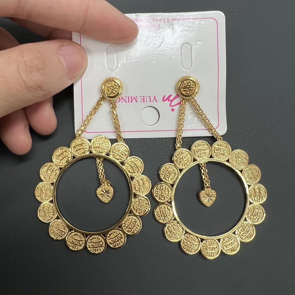 

Tassel Earrings for Women Weddings Design Golor Color Indian Drop Earrings for Dubai African Bridal Party Gifts Accessories