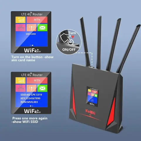 KuWFi CAT4 4G Wi-Fi Маршрутизатор