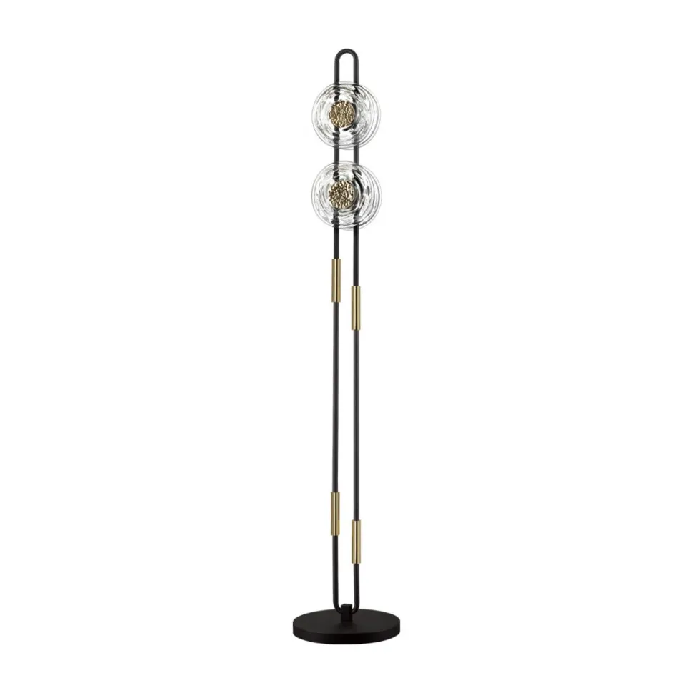 Торшер ODEON LIGHT EXCLUSIVE 5407/23FL MAGNET LED 23W черный/золотой ...