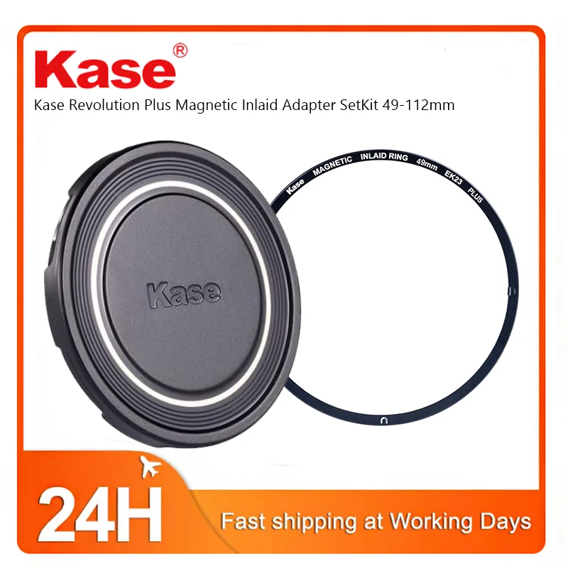 Фото Набор магнитных адаптеров Kase Revolution Plus 49-112 мм с инкрустированным дизайном, универсальный комплект адаптеров для магнитных фильтров и линз №1