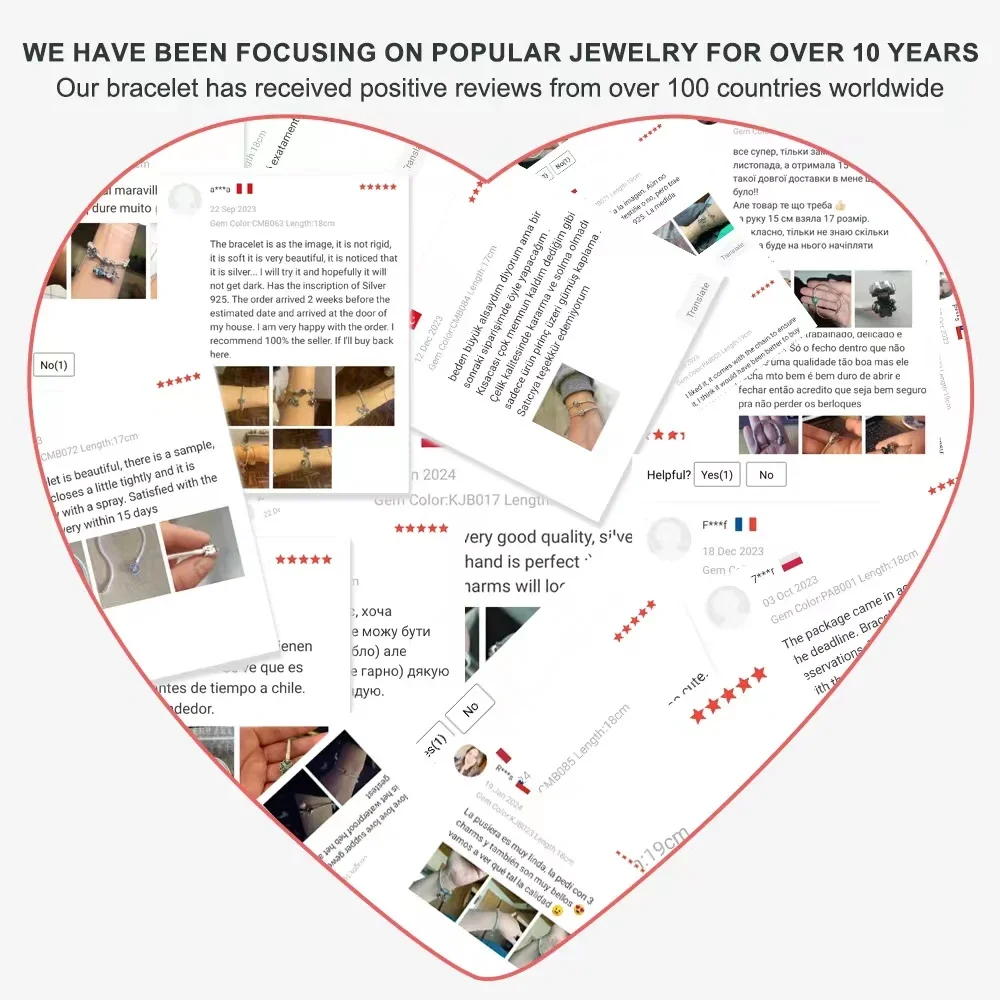 Овальные розовые бриллиантовые бусины-шармы из стерлингового серебра 925 пробы с