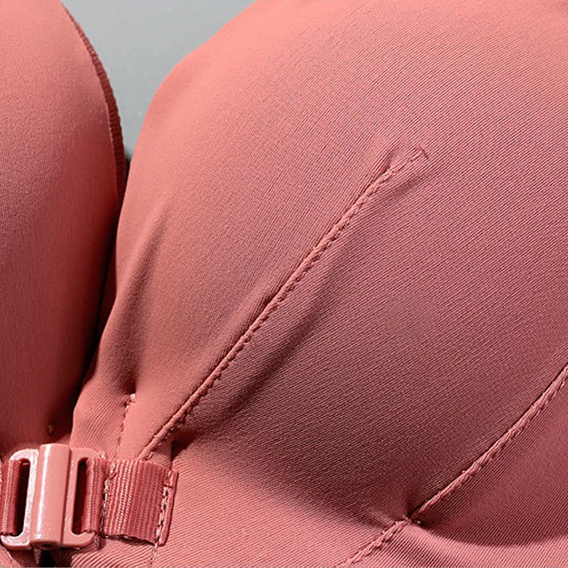 Women's Bra New  Front Buckle Bra For Women Front Closure Push Up Bras No Rims Sexy U-Shaped Beautiful Back Women's Bra