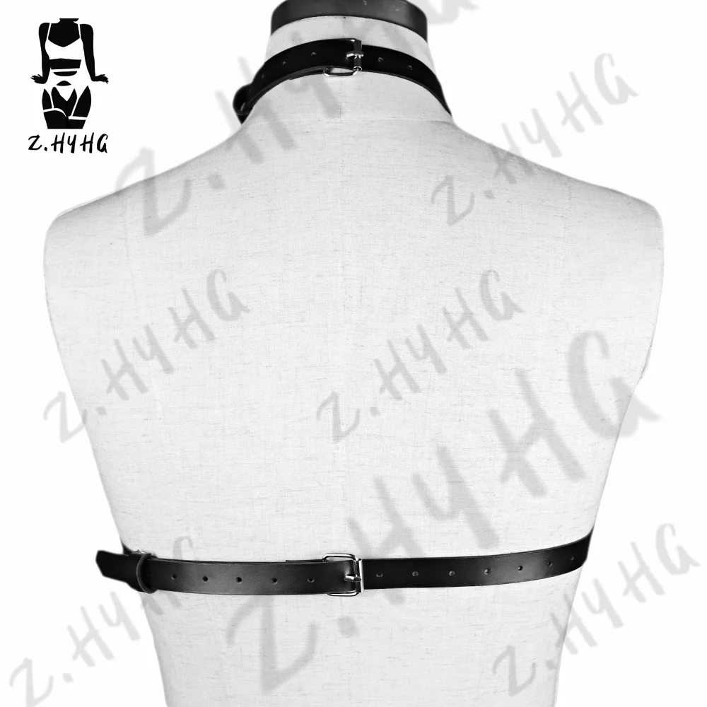 Women Sexy Bra Harness Lingerie PU Leather Gothic Clothes Bdsm Harajuku Stockings Garter Belt Fetish Erotic Rave Accessories Toy