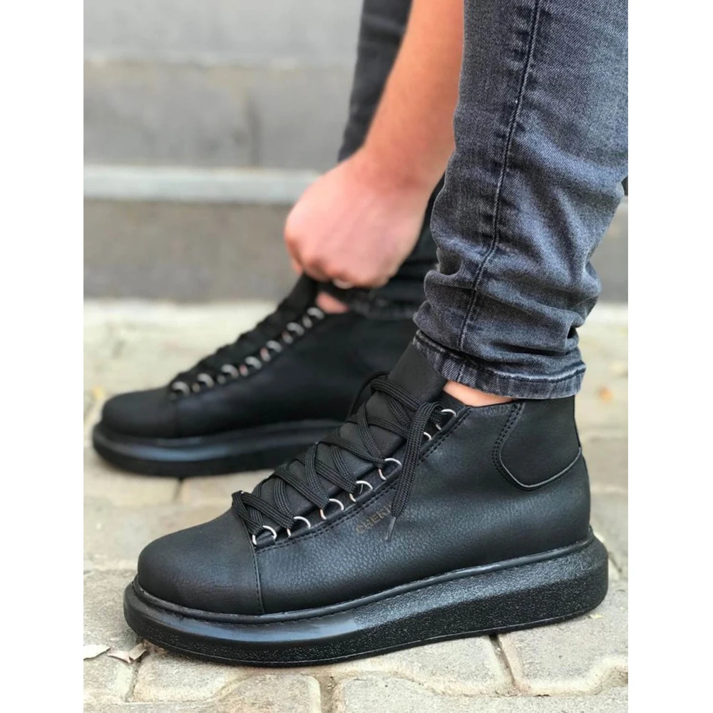 Men's and Women's Shoes Black Sole 2023 Faux Leather Fall Season Lace Up Unisex Sneakers Comfortable Ankle Gentlemen's Fashion Office Trekking Outdoor Light Odorless Breathable Warm Boots Non Slip Snow 258