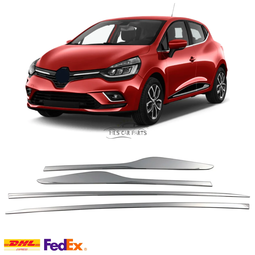 

For Renault Clio 4 Sport Tourer Chrome Side Door Stat 2012 and Up Stainless Steel High Quality Modified Design - Free Shipping