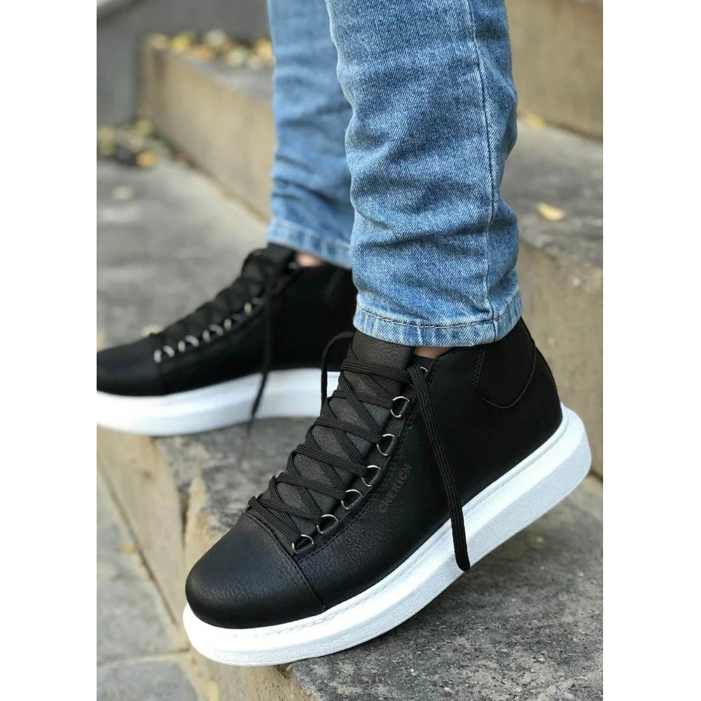 Men's and Women's Shoes Black 2023 Faux Leather Fall Season Lace Up Unisex Sneakers Comfortable Ankle Gentlemen's Fashion Office Trekking Outdoor Light Odorless Breathable Warm Boots Non Slip Snow 258