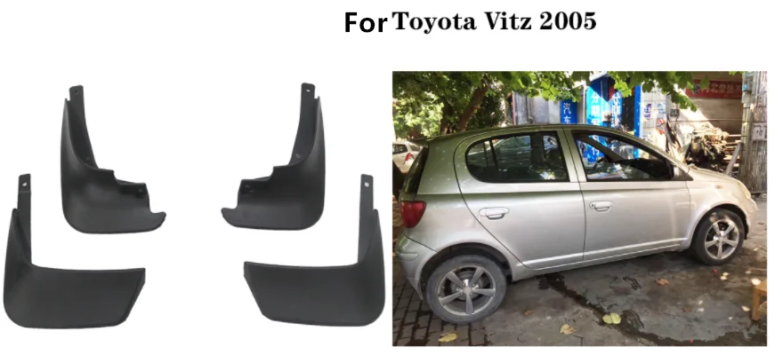 

Внешние шины, брызговики для Toyota Vitz Yaris, Echo XP10 10 1999 ~ 2006, брызговики, аксессуары