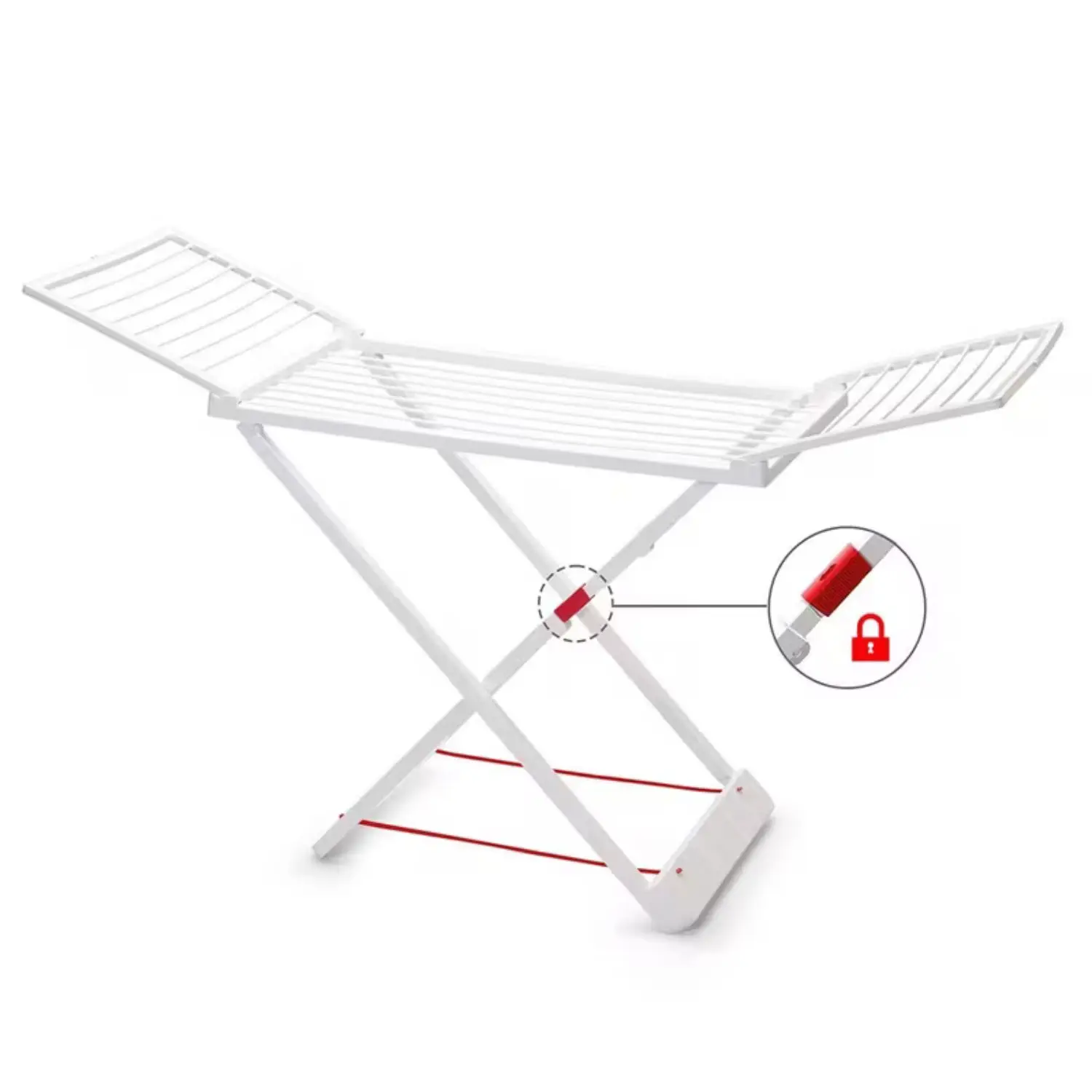White Folding Clothes Airer 20m² – Freestanding, Space Saving, Resistant, 180X108X55Cm for Balcony, Garden