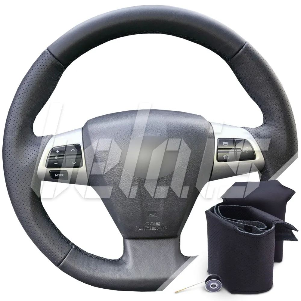 Оплетка на руль из натуральной кожи Toyota Corolla X (E140 E150) Рестайлинг 2010-2013 г.в. (для