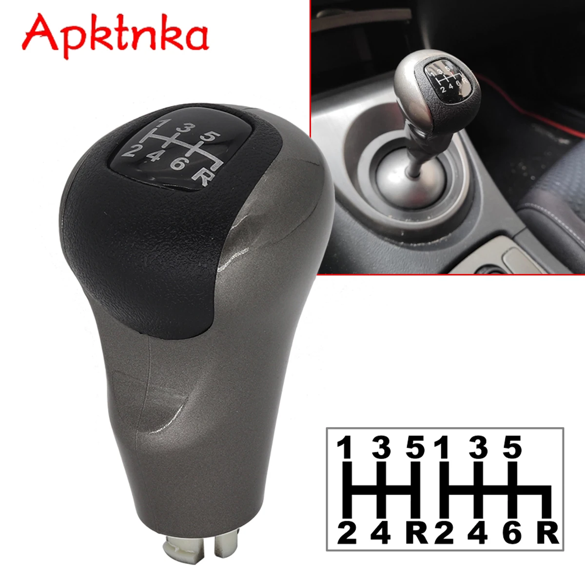 

Apktnka MT 5 / 6 Speed Gear Shift Knob Stick Lever Pen Shifter Handball For Honda Civic DX EX LX 54102-SNA-A02 2006 - 2011