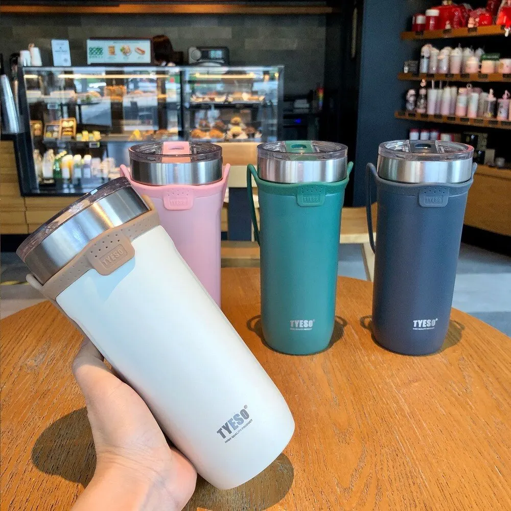 

TYESO Thermos Mug Vacuum Stainless Steel Travel Insulated Water Bottle Mug Portable Coffee Cup Car Cold Thermal 550ML/710ML