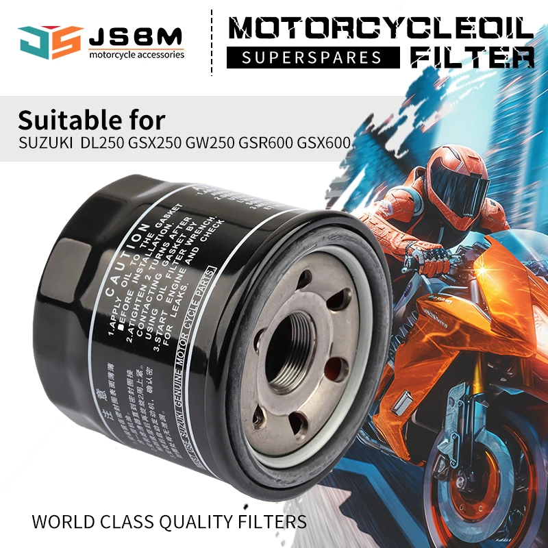 Масляный фильтр JSBM для Suzuki GSXR1000 GSXR600 GSXR750 GSXR250 DL250 DL650 DL1000 V-Strom GW250 GSX250R GSX-R 1000 600 750