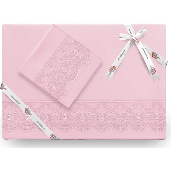 

Dowry Land французская кружевная пододеяльник в комплекте пудра