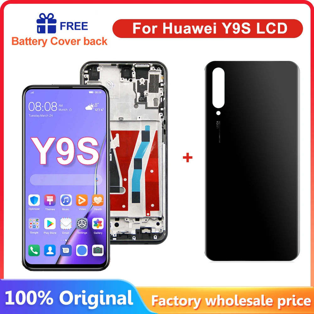 Original 6.59'' Display Replacement With Frame For Huawei Y9S LCD Display Touch Screen Digitizer Assembly For Huawei Y9 S Replac